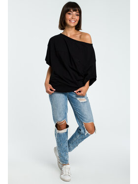 BeWear BeWear Mikina B079 Černá Baggy Fit