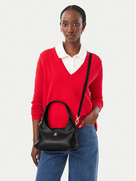 Tommy Hilfiger Tommy Hilfiger Ročna torba Th Everyday Mini Hobo AW0AW19185 Črna
