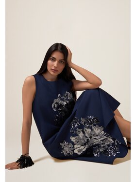 Oltre Oltre Vestito da giorno 7381J000771N034 Blu A-Line Fit