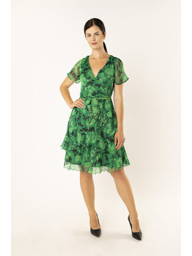 QUIOSQUE QUIOSQUE Sukienka codzienna SALMA DRESS BIS2 Zielony Regular Fit