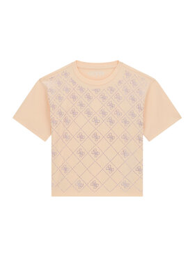 Guess Guess Tricou J6GI05 K6YW4 Portocaliu deschis Boxy Fit