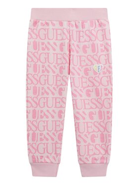 Guess Kids Guess Kids Spodnie materiałowe 176341 Różowy Regular Fit