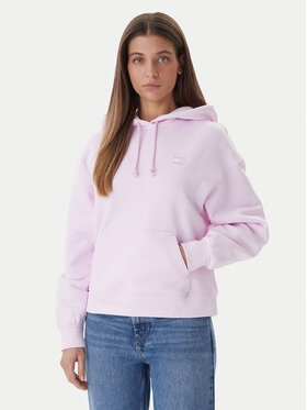 Tommy Jeans Tommy Jeans Džemperis ar kapuci Badge DW0DW19414 Rozā Boxy Fit