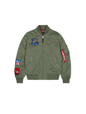 Alpha Industries Alpha Industries Bundy bomber MA-1 TT Flying Tigers Light Bomber Jacket Zelená Slim Fit