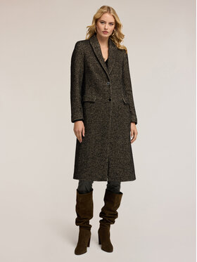 Motivi Motivi Cappotto 0085Q200641N001 Nero Regular Fit