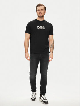 KARL LAGERFELD T-shirt 755060 542241 Crna Regular Fit