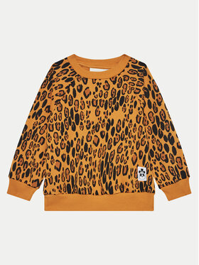 MINI RODINI Mini Rodini Felpa Basic Leopard 1000014413 Marrone Regular Fit