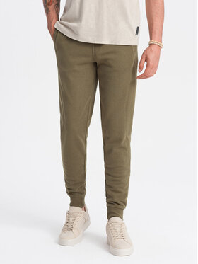 Ombre Ombre Joggery OM-PABS-0174 Khaki Regular Fit