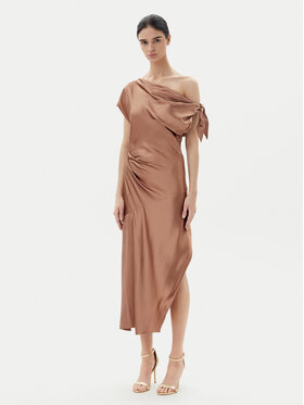 PINKO PINKO Abito da cocktail 104986 A2GZ Marrone Regular Fit