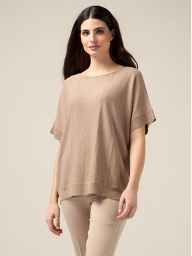 Oltre Oltre Cardigan M163E001817N002 Marrone Over Fit