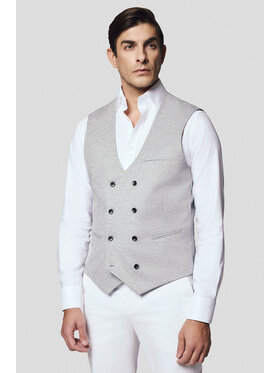 Lancerto Lancerto Kamizelka Villasor KA131125000005 Szary Slim Fit