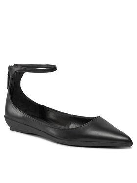 Calvin Klein Calvin Klein Κλειστά παπούτσια Wrapped Ankle Strap Ballerina HW0HW01840 Μαύρο