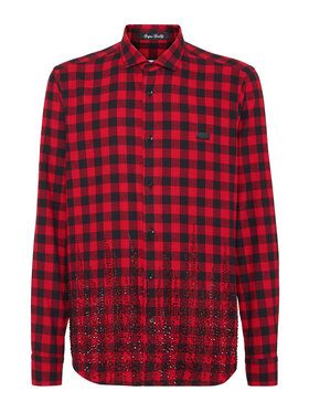PHILIPP PLEIN PHILIPP PLEIN Camicia 14665 Rosso Fitted Fit