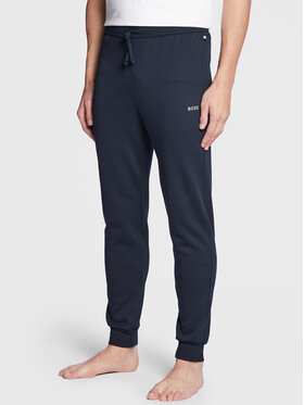 BOSS Boss Pidžaamapüksid Waffle 50486456 Tumesinine Regular Fit