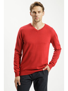 Cross Jeans Cross Jeans Sweter 34229-529 Czerwony Regular Fit