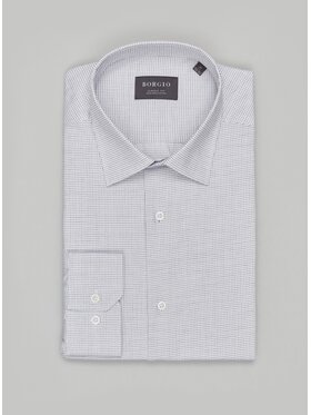 Borgio Borgio Koszula matera_00702 Szary Classic Fit