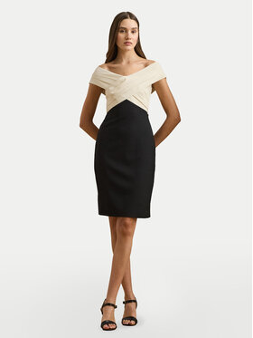 LAUREN RALPH LAUREN LAUREN RALPH LAUREN Sukienka koktajlowa 253963476001 Czarny Slim Fit