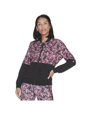 Skechers Skechers Bluza Skechers Fantasy Fields Reversible Bomber Jacket Różowy Regular Fit