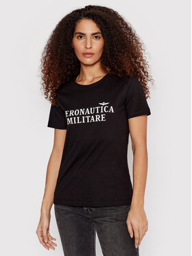 Aeronautica Militare Aeronautica Militare T-Shirt 221TS1983DJ510 Czarny Regular Fit