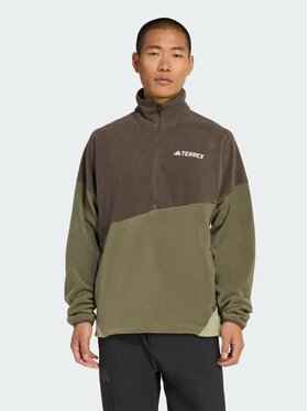 adidas adidas Bluza techniczna Terrex Multi Climawarm Fleece Zielony Regular Fit