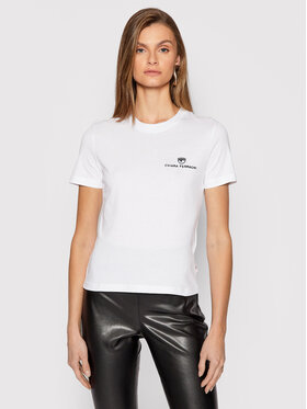 Chiara Ferragni Chiara Ferragni T-Shirt 71CBHT09 Biały Regular Fit