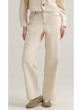 Lee Lee Spodnie materiałowe Workwear Carpenter Pant Biały Loose Fit