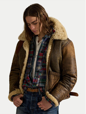 Polo Ralph Lauren Polo Ralph Lauren Kožená bunda 710939176001 Hnedá Regular Fit