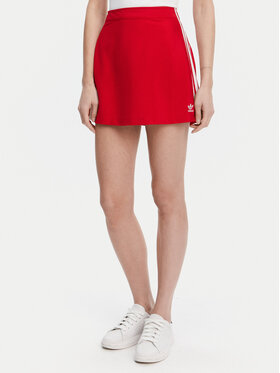 adidas adidas Fustă trapez adicolor 3-Stripes JD0282 Roșu Regular Fit