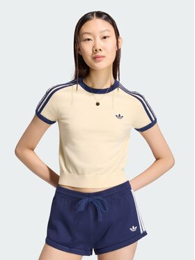 adidas adidas T-Shirt KS7376 Creme Slim Fit