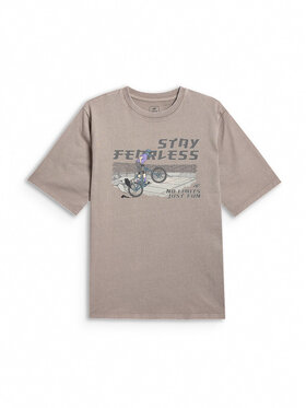 4F 4F T-Shirt T-SHIRT GALLERY Szary Loose Fit