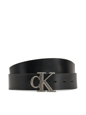 Calvin Klein Jeans Calvin Klein Jeans Pánsky opasok Monogram Plaque 35mm Rev/Adj LV04G7002G Čierna