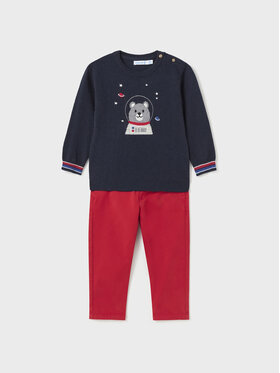 Mayoral Mayoral Completo pullover e pantaloni di tessuto 2.544 Rosso Regular Fit