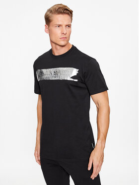 Plein Sport Plein Sport T-Shirt Round Neck Ss AACC MTK6543 SJY001N Czarny Regular Fit