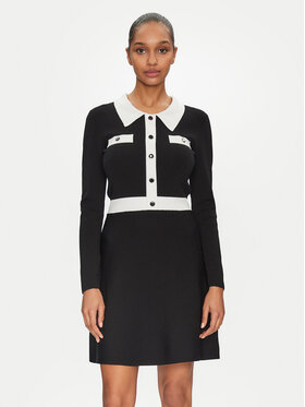 Morgan Morgan Rochie tricotată 251-RMAVA Negru Slim Fit