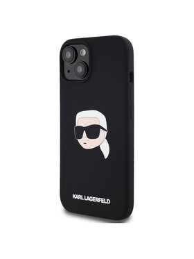 KARL LAGERFELD KARL LAGERFELD Etui na telefon Karl Head Print MagSafe Czarny