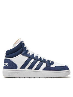 adidas adidas Sneakersy Hoops 3 Mid Lifestyle Basketball Classic Vintage IG1432 Biały