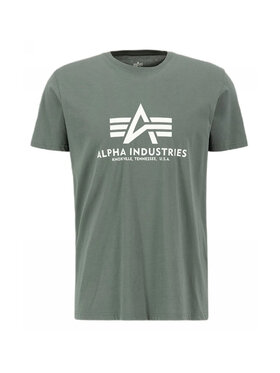 Alpha Industries Alpha Industries T-Shirt AI.100501-432-5XL Zielony Basic Fit
