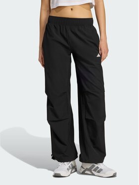 adidas adidas Spodnie materiałowe 156079 Czarny Loose Fit