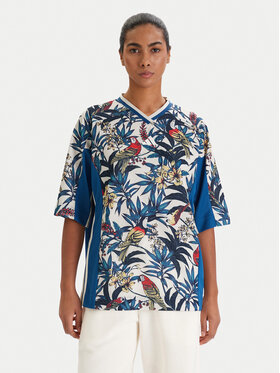 adidas adidas T-Shirt Farm Rio Premium KD4629 Niebieski Loose Fit