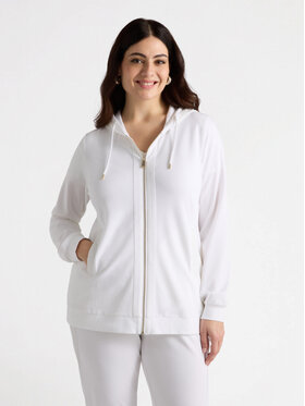 Fiorella Rubino Fiorella Rubino Felpa G890L008330N011 Bianco A-Line Fit