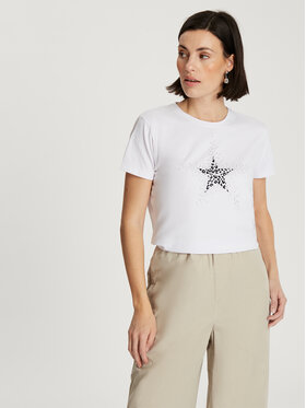 Cross Jeans Cross Jeans T-Shirt 56232-008 Biały Regular Fit