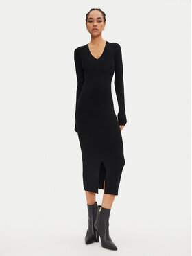 Calvin Klein Calvin Klein Rochie tricotată K20K207491 Negru Slim Fit