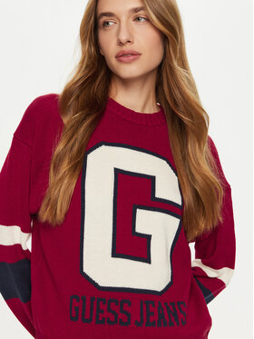 Guess Pulover W4BR11 Z3HN2 Bela Regular Fit