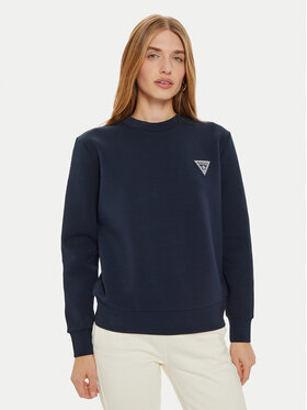 Guess Guess Μπλούζα V4BQ23 KBCK2 Σκούρο μπλε Regular Fit