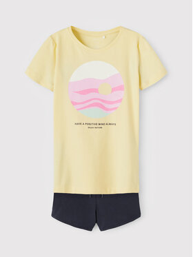 NAME IT NAME IT Komplekti kuuluvad t-särk ja šortsid 13198483 Kollane Regular Fit