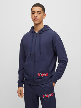 Hugo Hugo Džemperis Combined 50496982 Tamsiai mėlyna Relaxed Fit