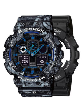 Casio Casio Zegarek SET GA-100-1A2ER + BEZEL 10520052 + PASEK 10520049 Czarny