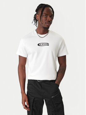 G-Star Raw G-Star Raw T-särk Old Skool D25967-C812 110 Valge Regular Fit