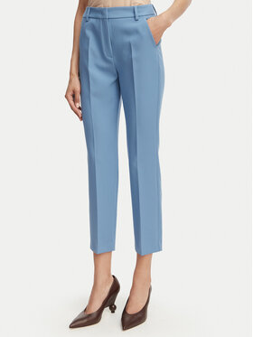 Weekend Max Mara Weekend Max Mara Bavlnené nohavice Rana 2615131021 Modrá Slim Fit