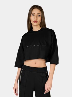 MADE BY SOCIETY MADE BY SOCIETY T-Shirt Tricou TERRITORY - T27365 Czarny Basic Fit